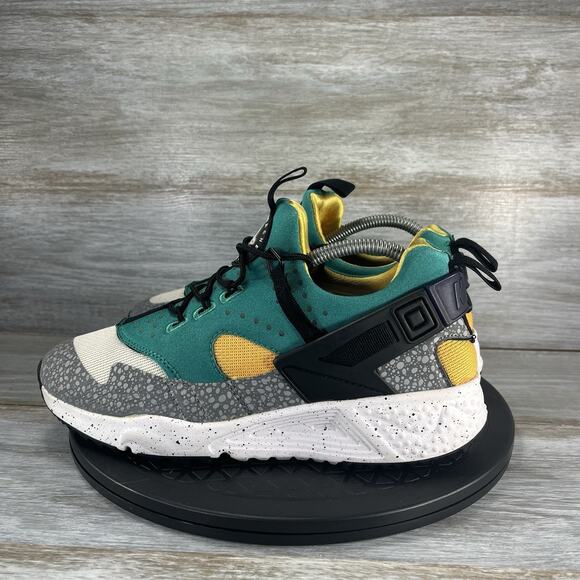 Nike Other - Nike Men's Air Huarache Premium 806979-103 White Black Green Sneakers Size 7.5